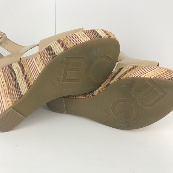 BCBGeneration Patent Leather Imana Platform Wedges - Picture 7 of 8